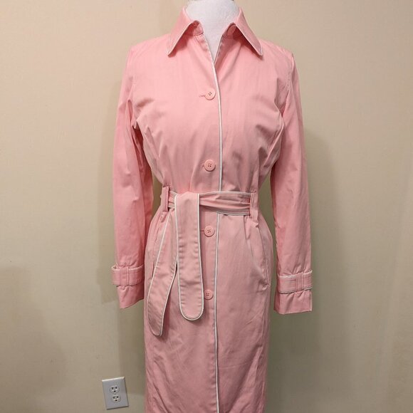 Jaclyn Smith Jackets & Blazers - Perfect Pink Jaclyn Smith trench coat, rain jacket, size small, barbiecore
